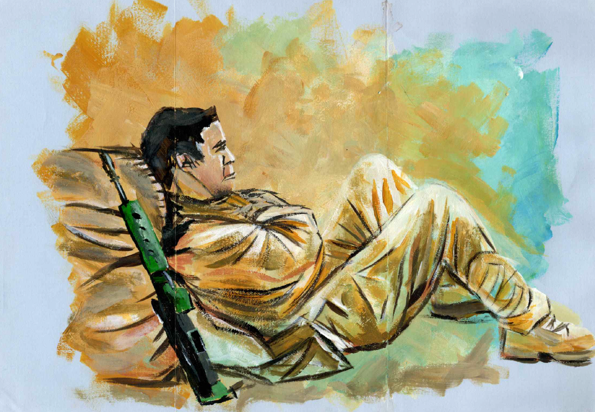 Tony Green (project interviewee), drawn by Peter Mahoney (project interviewee)